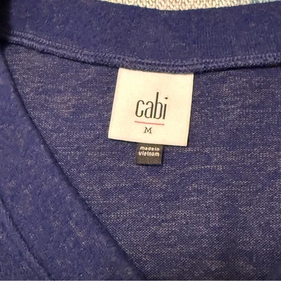 Women's Cabi #4438 Cuddle Tee Cobalt Blue V-Neck 3/4 Sleeve Size M - Picture 3 of 6